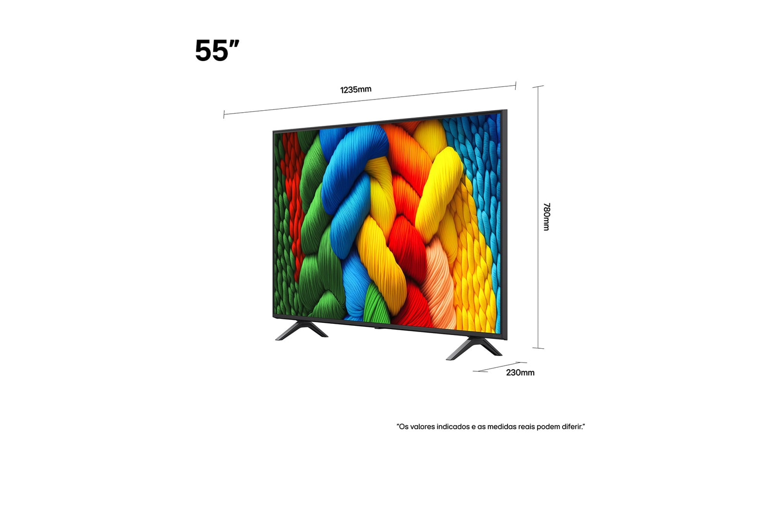 Miniatura Smart TV LG NanoCell AI NANO80 50 Polegadas (50NANO80ASA): Pureza de Cores e Inteligência 4K 12 meses - 50 " - 110v/220v