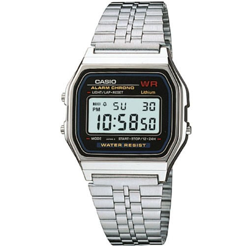 Relógio de Pulso Unissex Prata Casio Vintage Digital A159WA-N1DF