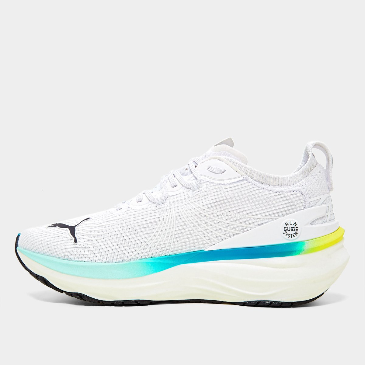 Miniatura Tênis Puma Forever Run Nitro 2 Masculino Branco+Azul - 39