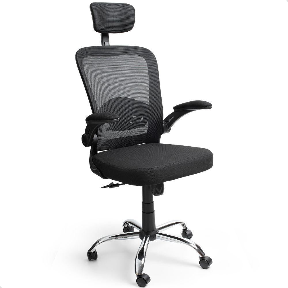 Miniatura Cadeira De Escritorio Presidente Giratória Ergonômica Mesh