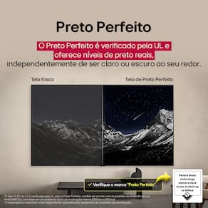 Smart TV 4K 65” LG OLED OLED65C5PSA Ultra Slim a9 Gen8 até 144Hz Charcoal Black