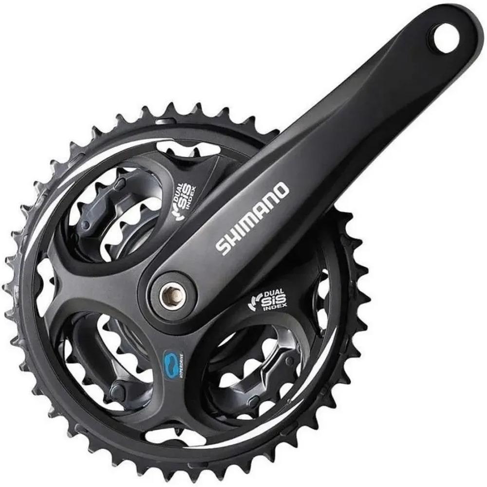 Miniatura Pedivela Shimano Altus 170Mm Ponta Quadrada 7/8V Preto