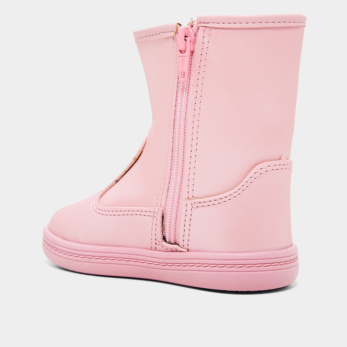Miniatura Bota Infantil Cano Médio Molekinha Menina Rosa - 20
