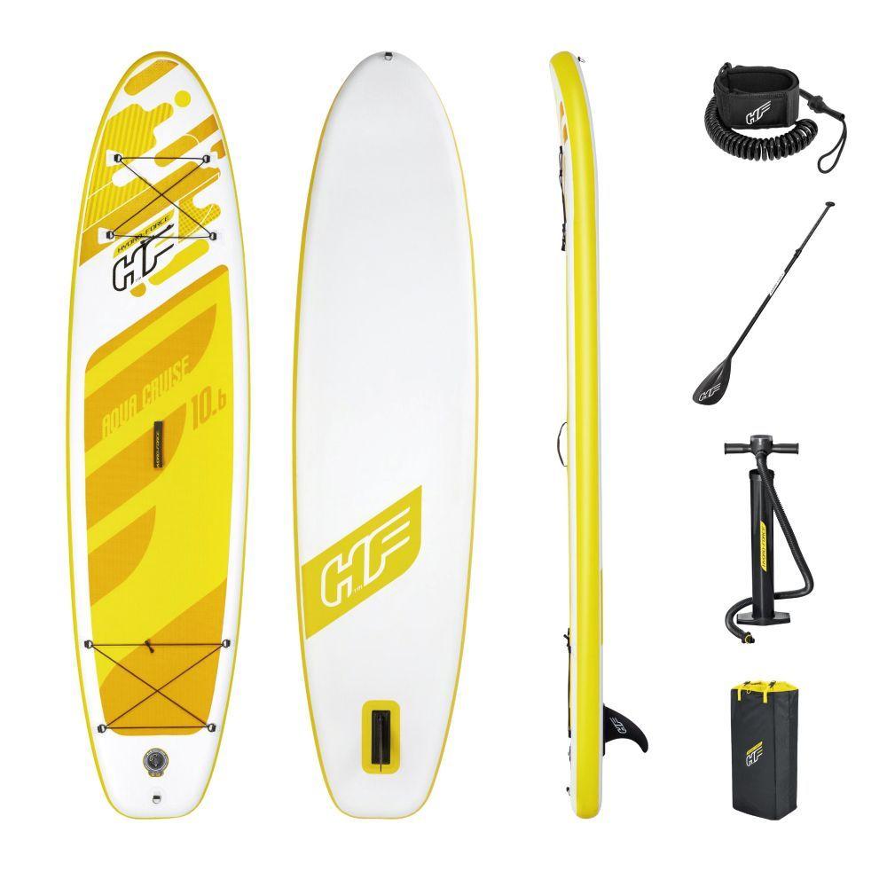 Miniatura Prancha De Stand Up Inflável Aqua Cruise Com Remo + Bomba De Ar + Bolsa Bestway 65348