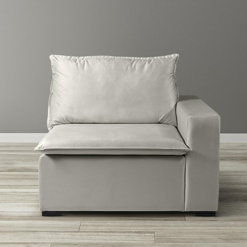 Miniatura Módulo Braço Esquerdo para Sofá Modular Ibi 105cm CabeCasa MadeiraMadeira Bege