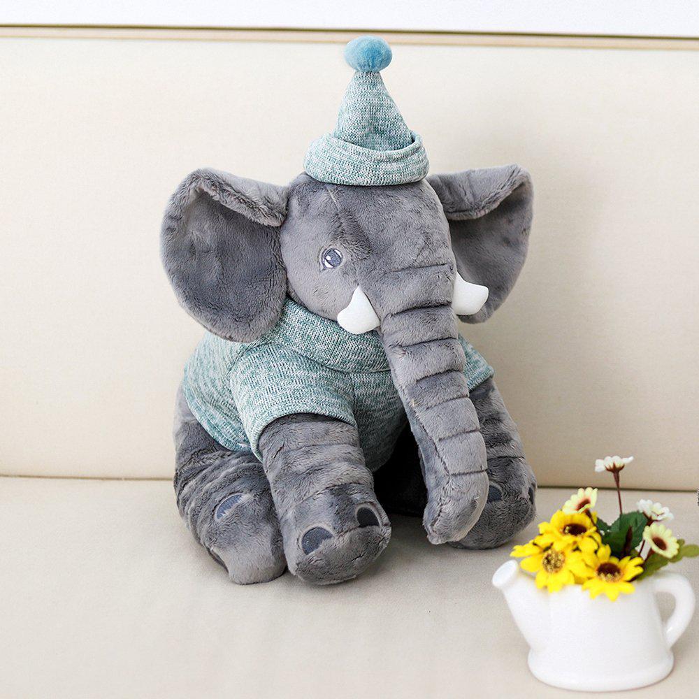 Miniatura Elefante Baby Buguinha Boy 34Cm Verde/Cinza - Bup Baby