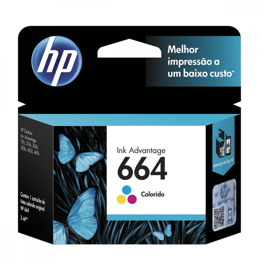 Miniatura Cartucho de Tinta HP 664  F6V28AB