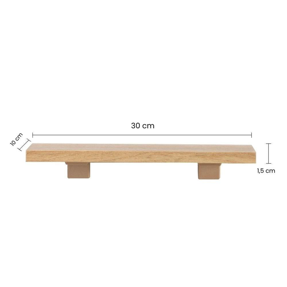 Miniatura Kit de Prateleiras Elan 300x100x15 com Suporte Organização Decoração Itapuã