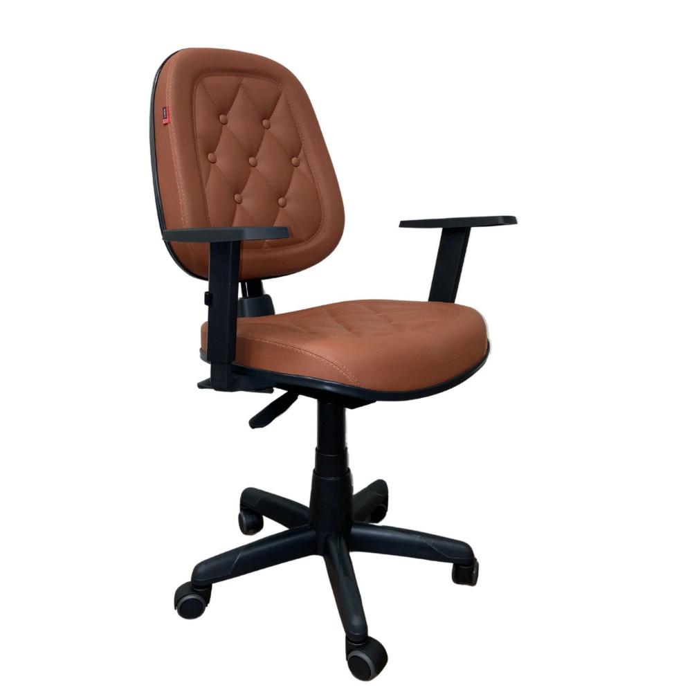 Miniatura Cadeira para Escritório Executiva Alta Elegance Lux 101cm X 62cm X 46cm Terracota