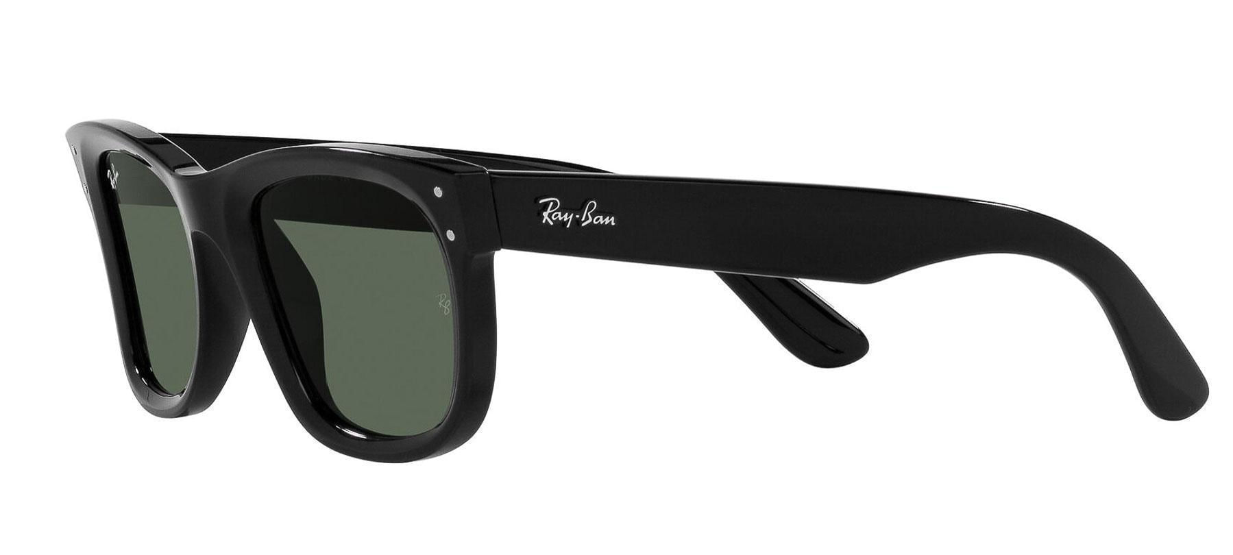 Miniatura Óculos Sol Wayfarer Reverse Preto - Lente Verde G-15