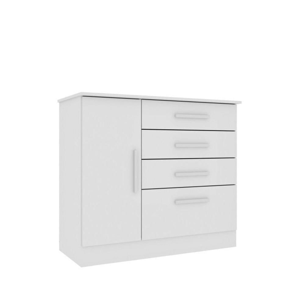 Quarto Casal Completo Guarda-Roupa 6 portas Londres Cama Mônaco com Cabeceira e Cômoda Chicago Espresso Móveis Neve