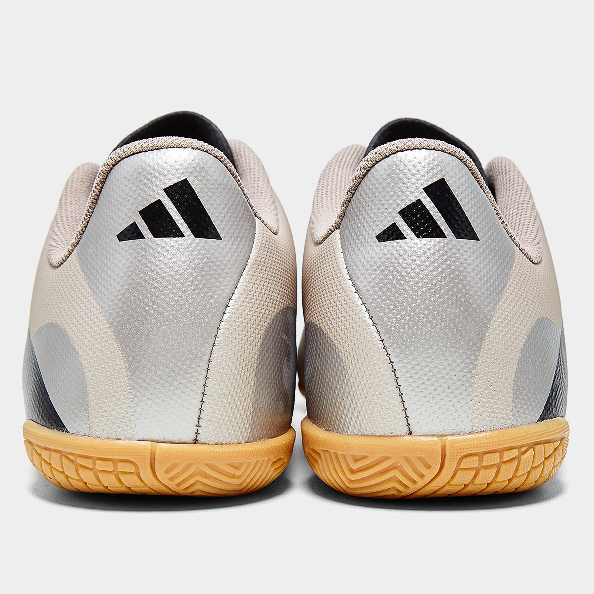 Miniatura Chuteira Futsal Adidas Predator Artilheira 24 Unissex Cinza+Preto - 37