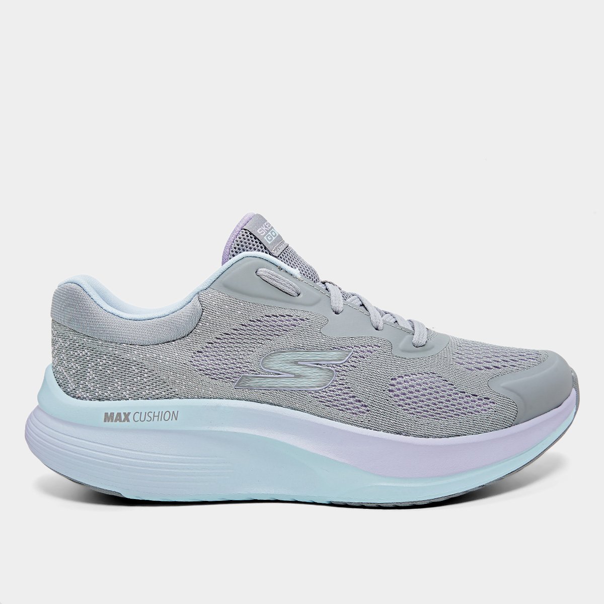 Miniatura Tênis Skechers Go Walk Flex Feminino Cinza+Azul Claro - 34