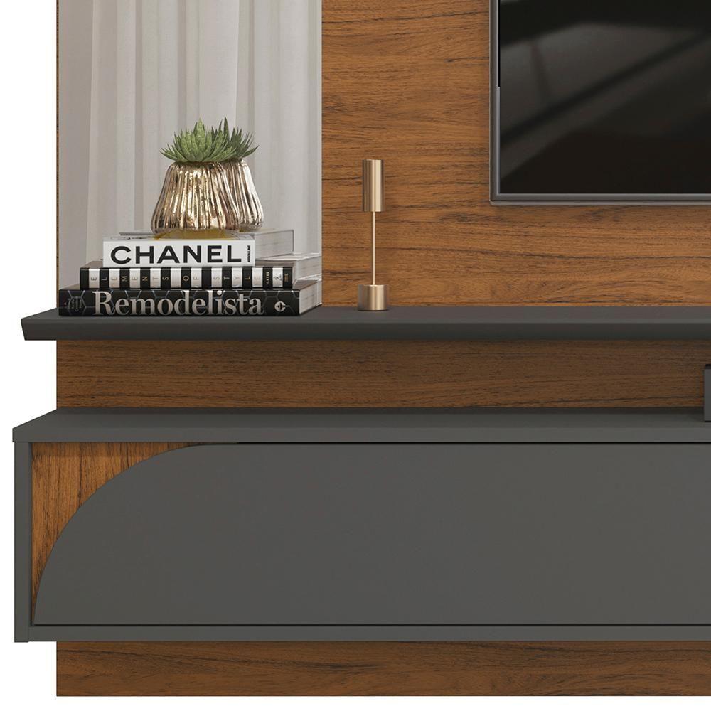 Miniatura Painel Suspenso Tv 60 Pol 180 Cm 27380 Freijo Cinza Urbano Dj Moveis Freijo Cinza Urbano