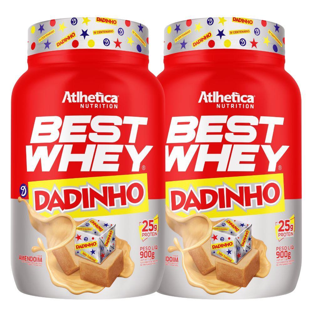 Miniatura Kit 2X Suplemento Best Whey Iso Hidro Dadinho 900G Atlhetica