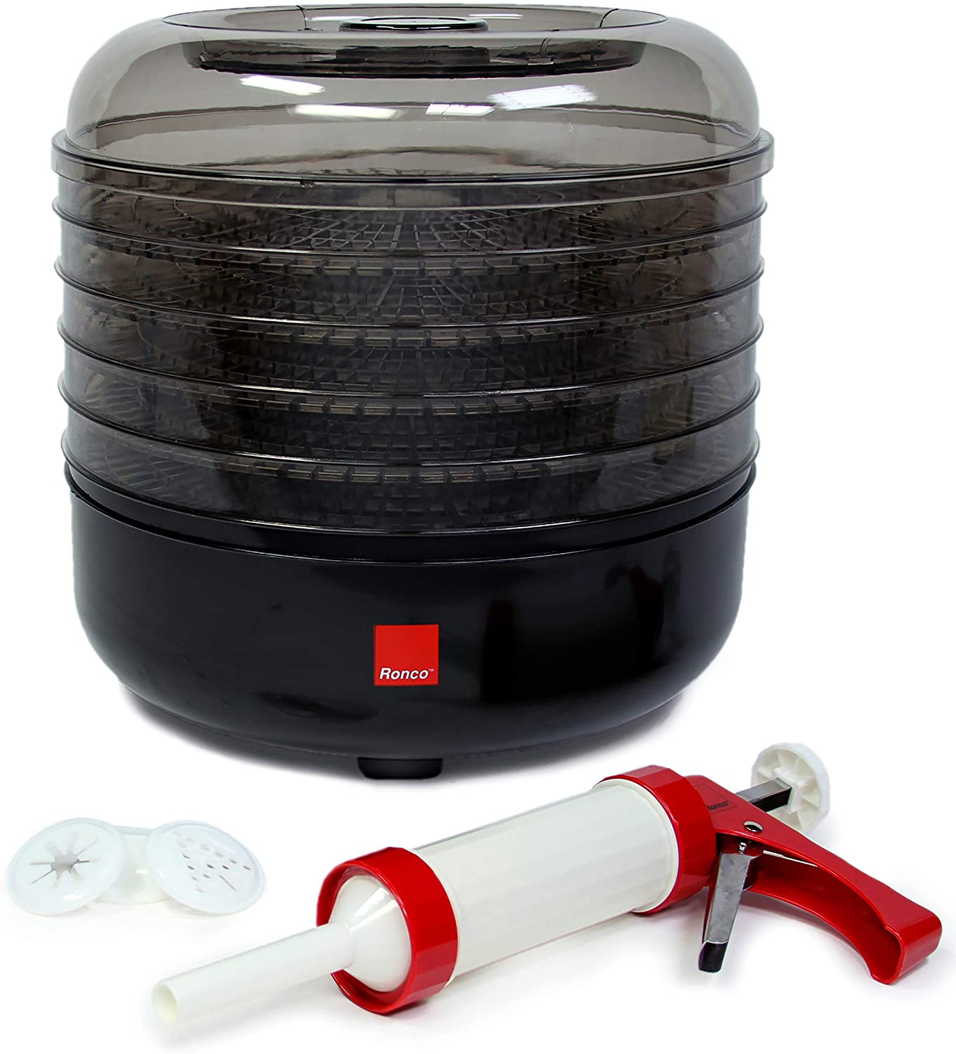 Miniatura Ronco Máquina Desidratadora de Alimentos, c/ 5 bandejas, 400 W, 110V, preta.