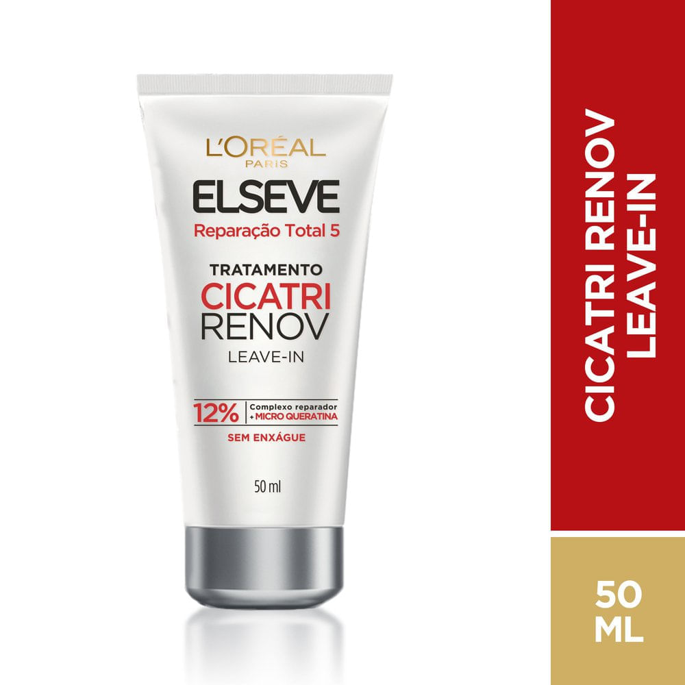 Miniatura Leave In de Tratamento Cicatri Renov Elseve Reparação Total 5+ com 50ml
