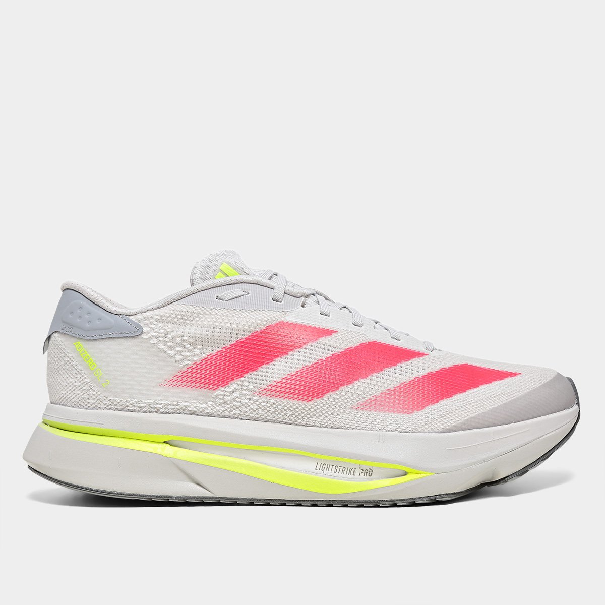 Miniatura Tênis Adidas Adizero SL 2 Masculino Cinza+Vermelho - 39
