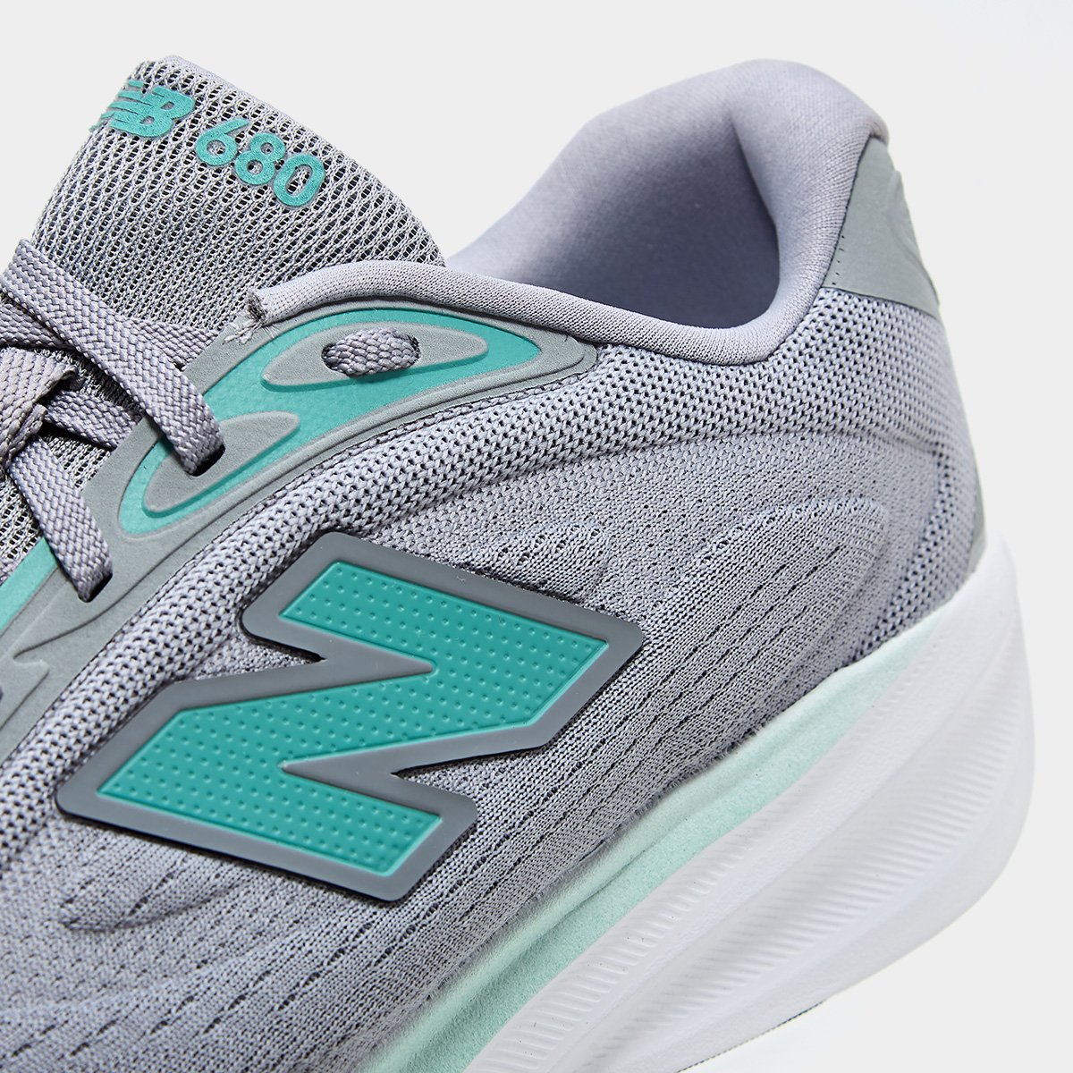 Tênis New Balance Fresh Foam 680V9 Masculino Cinza+Verde - 38