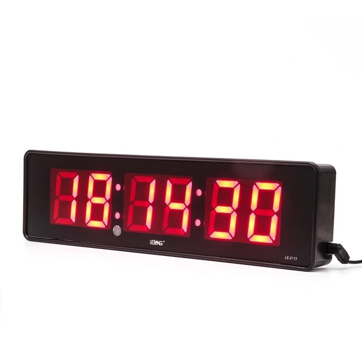 Miniatura Relógio Led Digital Cronometro De Parede Mesa + Controle