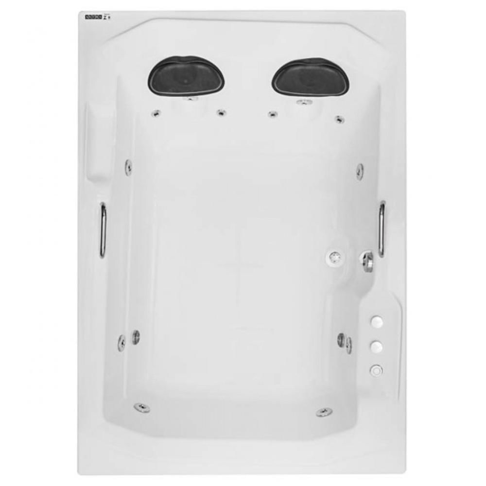 Miniatura Banheira Hidromassagem Astra Prima Maggiore Luxo 180cmx120cmx44cm - 04 Jatos Branco Gel-Coat P5 sem Aquecedor 220V
