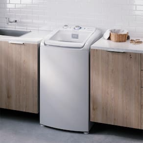 Miniatura Lavadora de Roupas Electrolux 9kg LED09 com Vidro Temperado e Ciclo Edredom - Branca 110V
