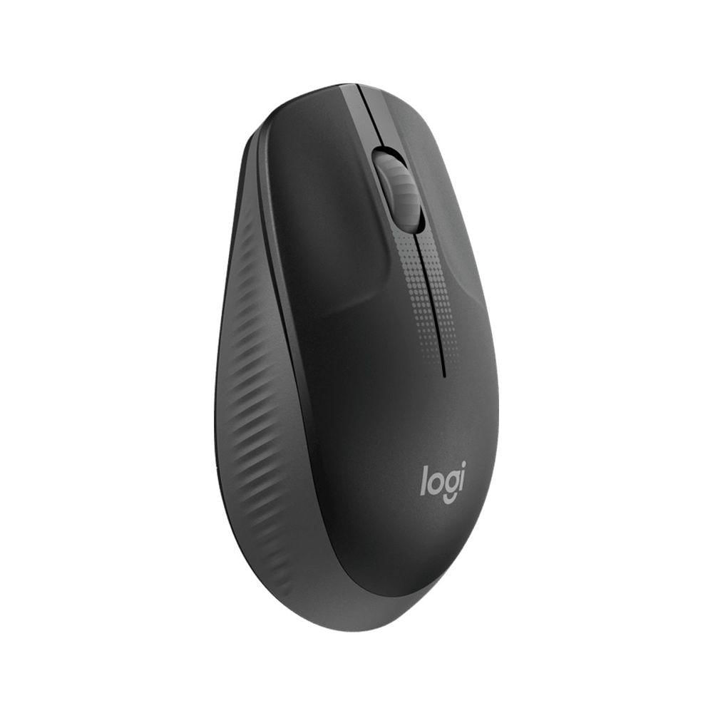 Miniatura Mouse Wireless Logitech M190, 1000Dpi, Preto E Cinza