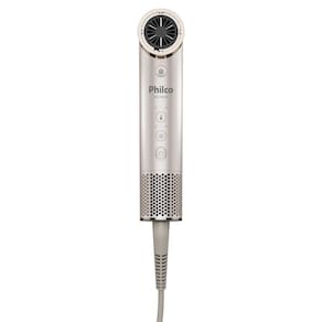 Secador de Cabelos Philco PSC3500 4 em 1 Dobrável Íon Tourmaline 3 Temperaturas + 3 Velocidades 1450W Dourado 110V