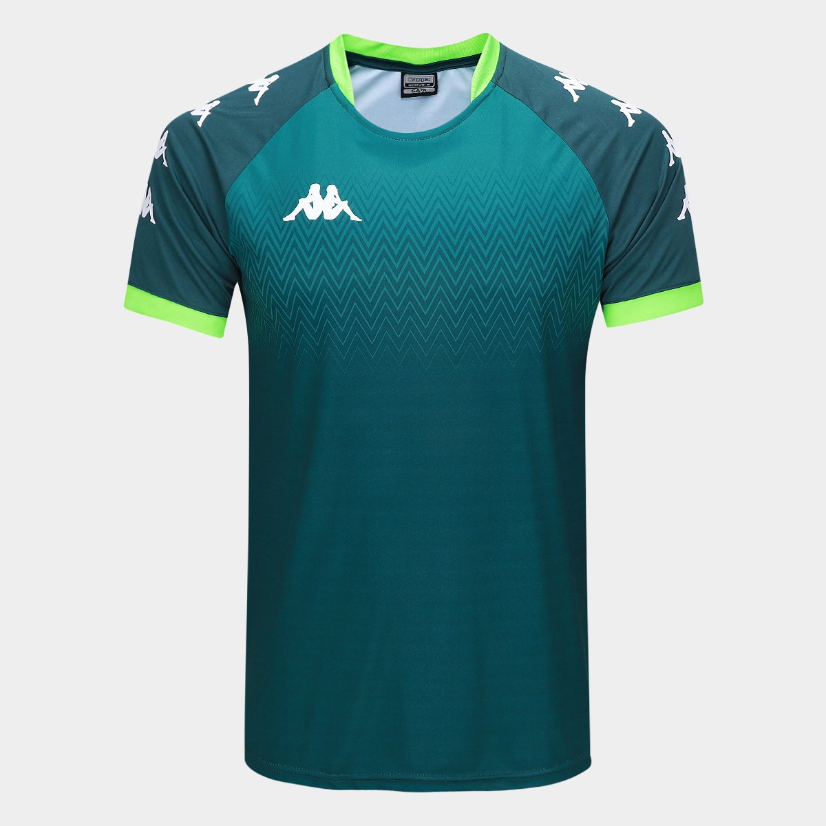 Miniatura Camisa Kappa Noops1 Masculina Verde escuro - EGG