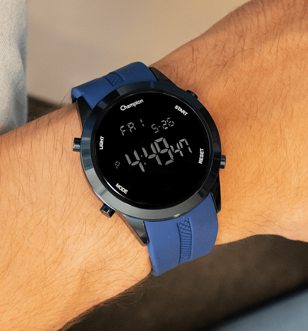 Relógio de Pulso Masculino Champion Esportivo Digital Azul CH40259A