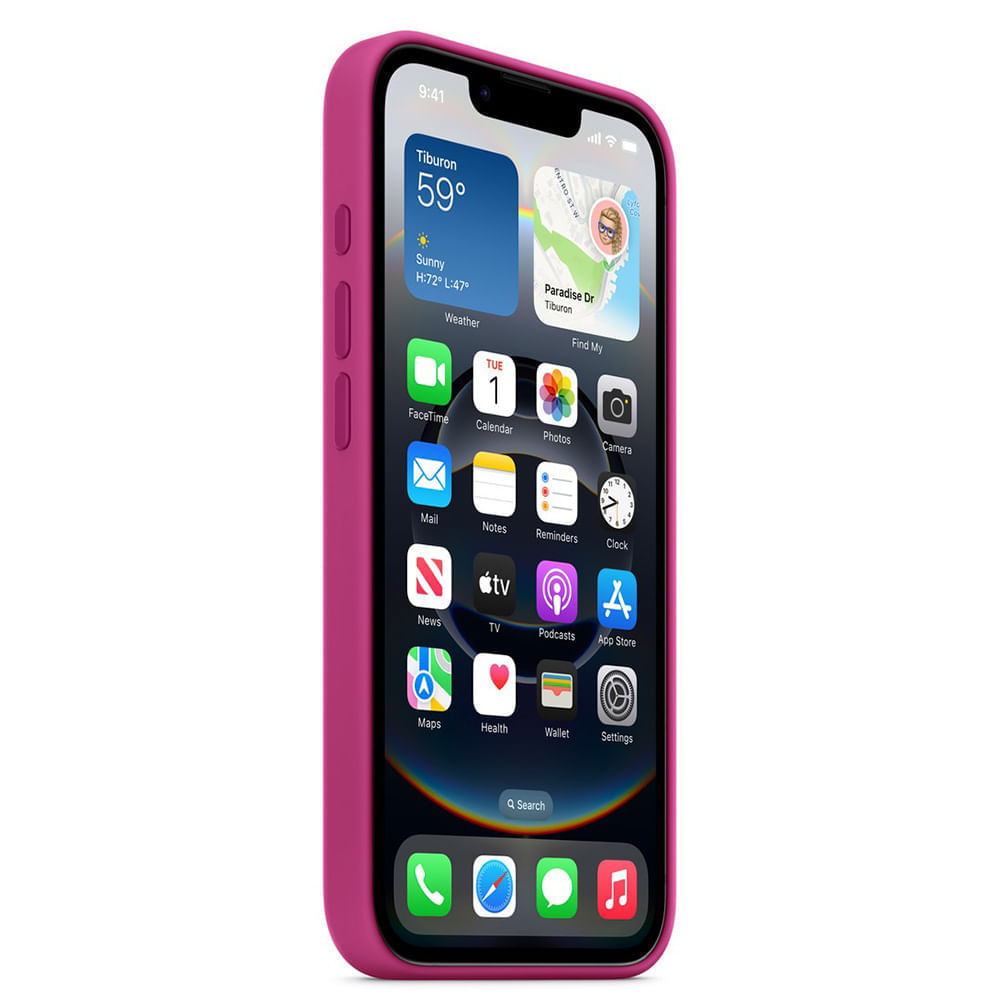 Miniatura Capa para iPhone 16e de Silicone Fúcsia - Apple - MD3W4ZM/A