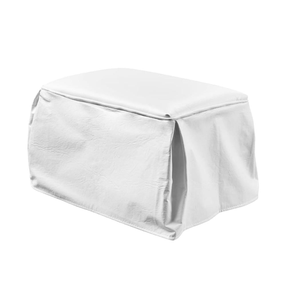 Poltrona de Amamentação Nana com Balanço e Puff Branco