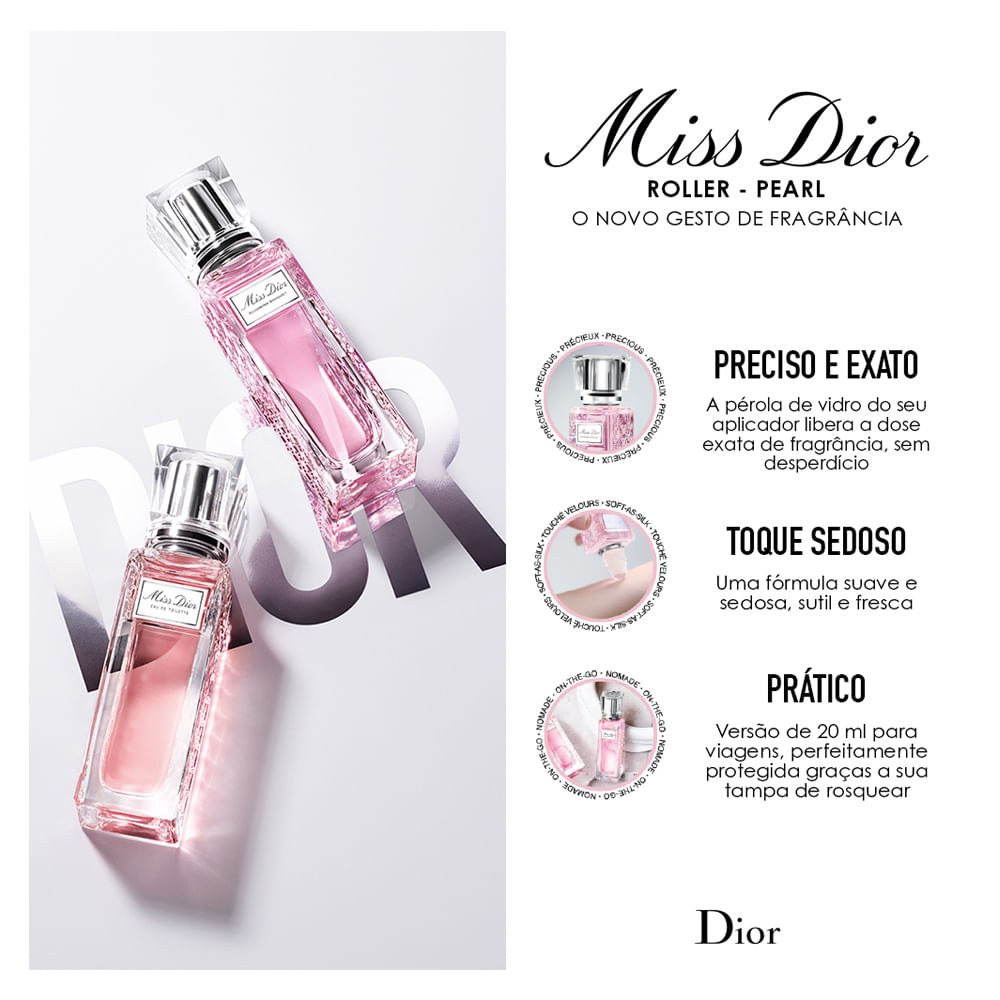 Miniatura Roller Pearl Dior Miss Dior Blooming Bouquet - Eau de Toilette 20ml