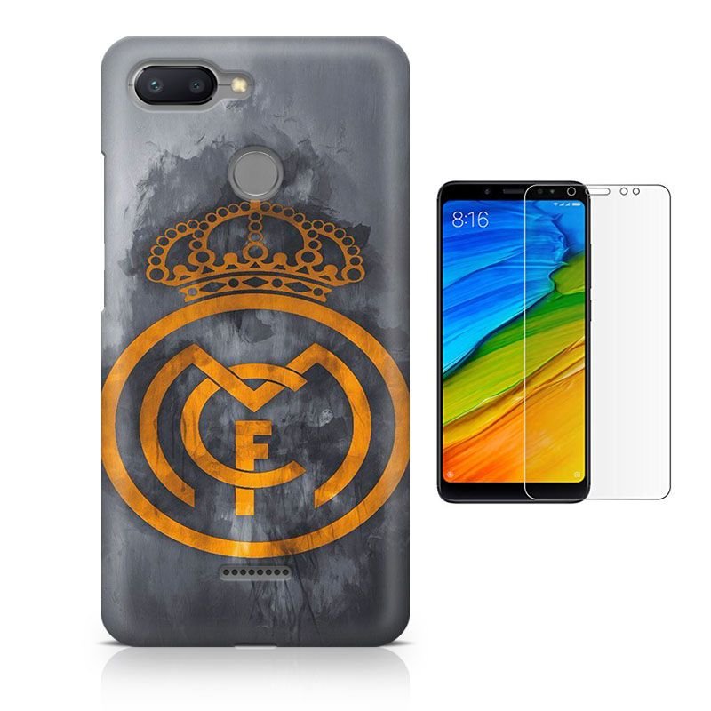 Miniatura Kit Capa   Xiaomi Redmi 6  Real Madrid E Pelicula