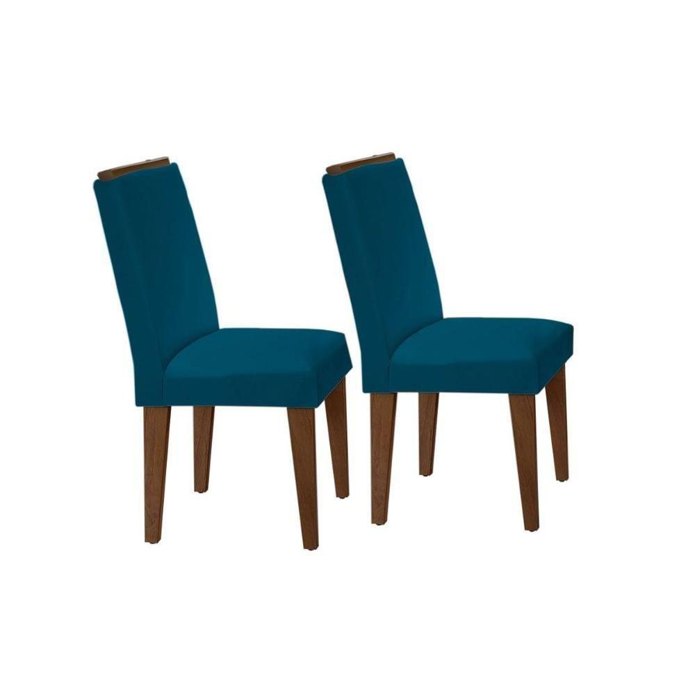 Miniatura Kit 2 Cadeiras Sala Jantar Lunara Madeira 2 Un Capuccino-grafite - Rufato