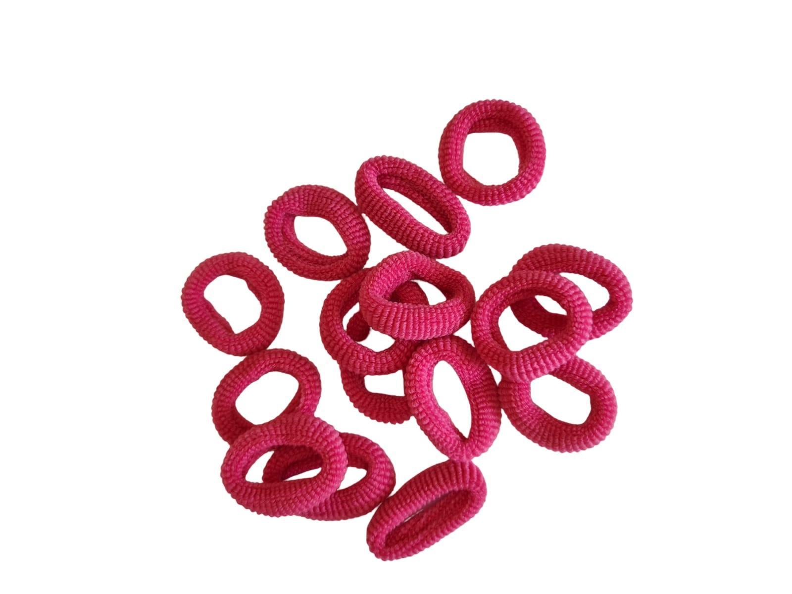 Miniatura Xuxinha Elástico Para Cabelo Pequeno Rosa Pacote Com 50Un