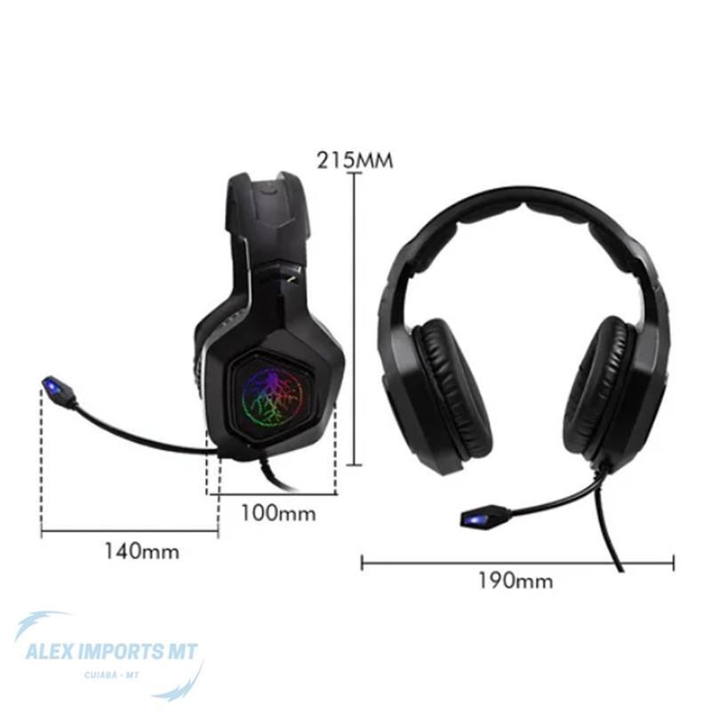 Miniatura Fone Headset Gamer 7.1 Hd Led Mic Usb Celula P2 Xbox Ps4 Pc