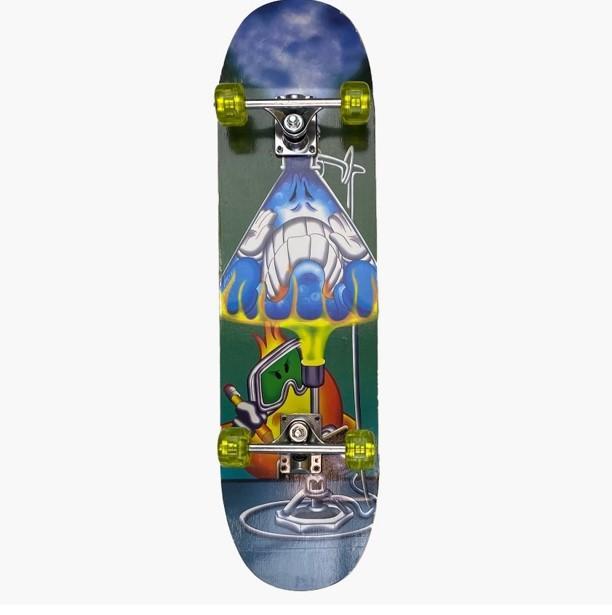 Miniatura Skate De Figuras Simples - Fenix Sk-3108S