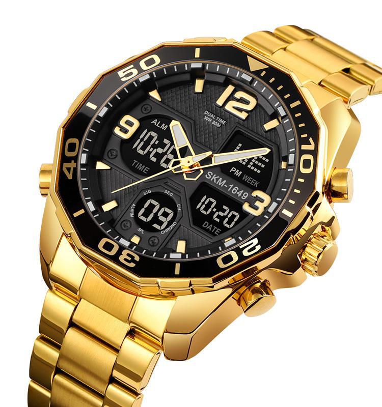 Miniatura Relógio Masculino Skmei 1649 Anadigital Esporte Casual Luxo