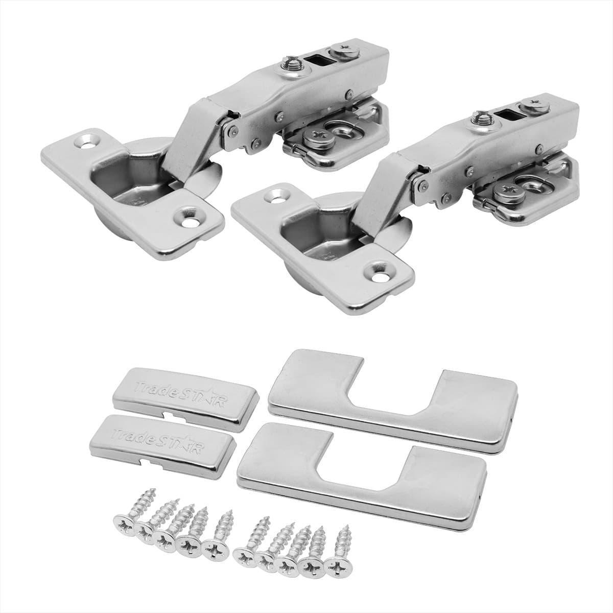 Miniatura Dobradiça Clip On 105 Soft Close 3D - Aço Niquelado - 35mm