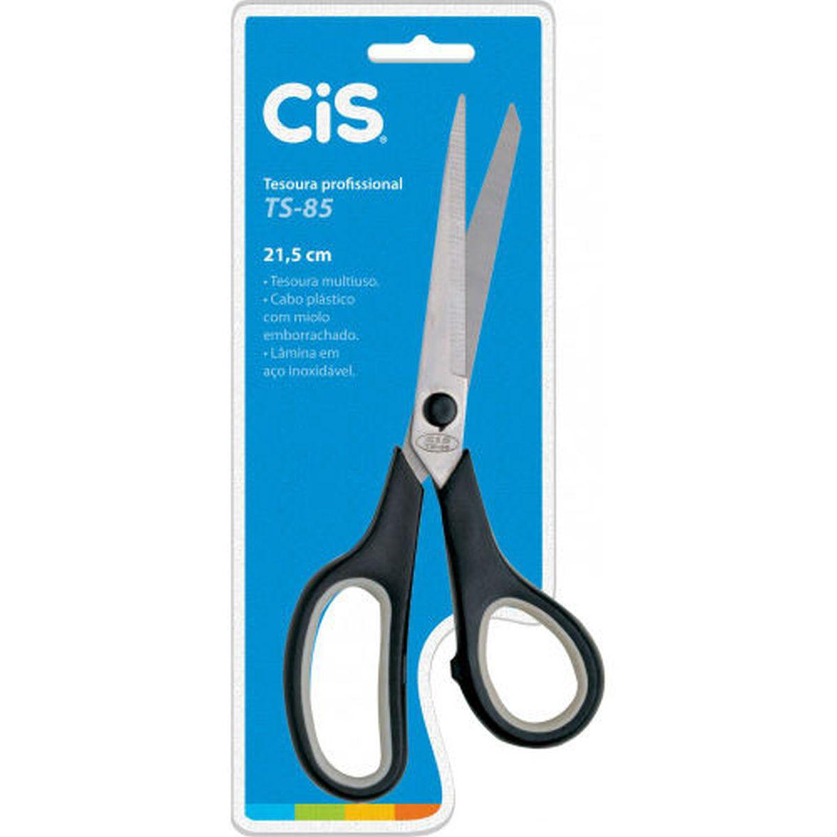 Miniatura Tesoura Cis Ts-85 Multiuso 21,5Cm.