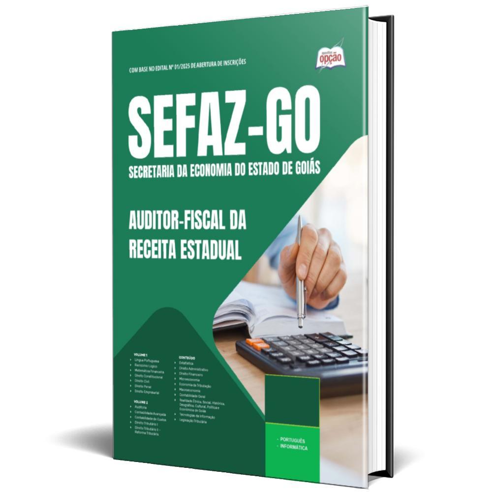 Miniatura Apostila Concurso Sefaz Go 2025 Auditor-Fiscal Da Receita