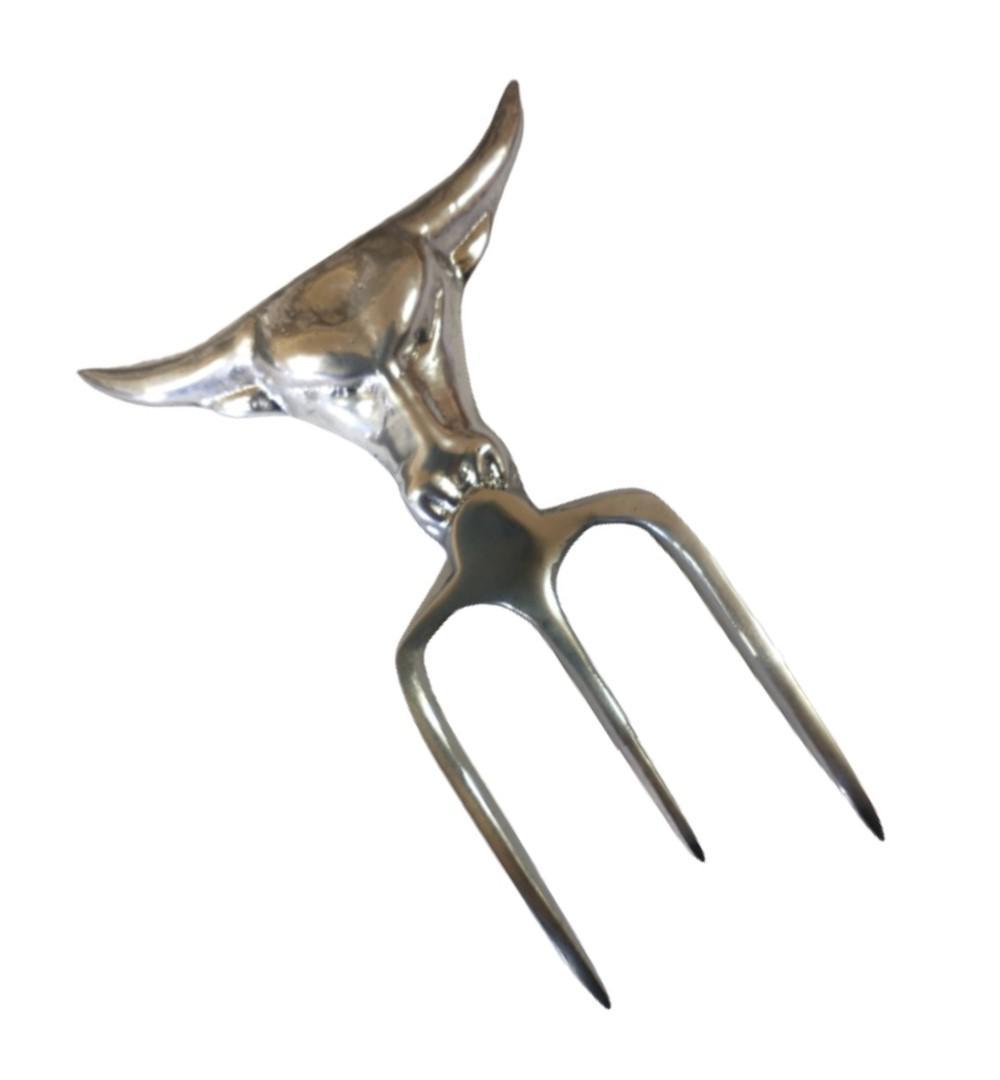 Miniatura Kit Garfo Trident Churrasco + Garra De Urso