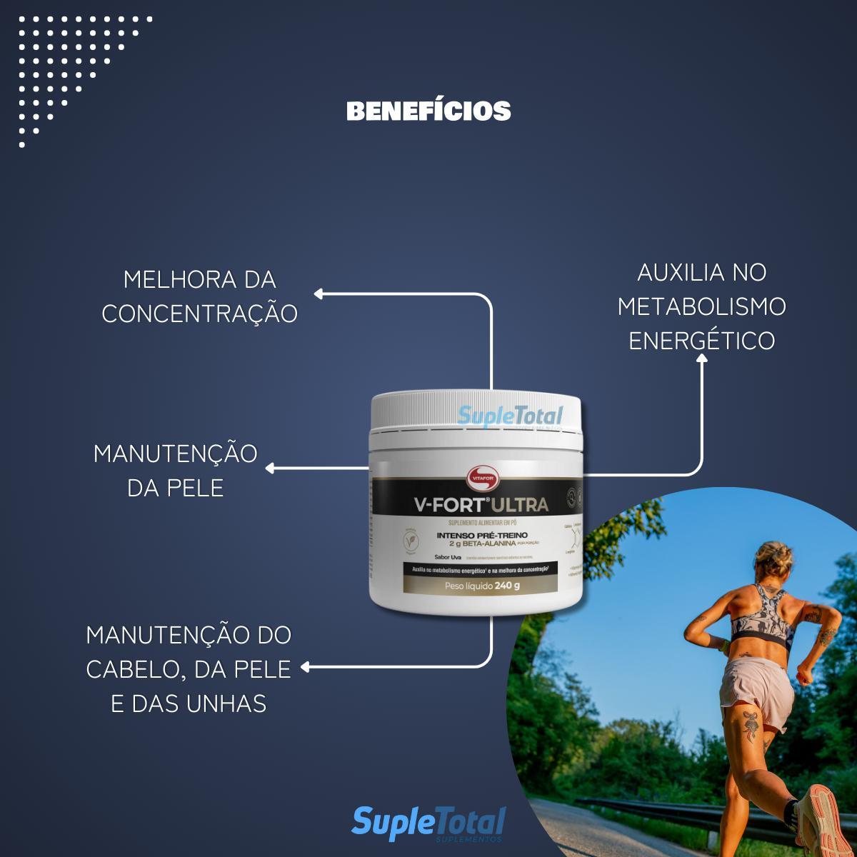 Miniatura Kit 2 V-Fort Ultra Uva Pote 240G Vitafor