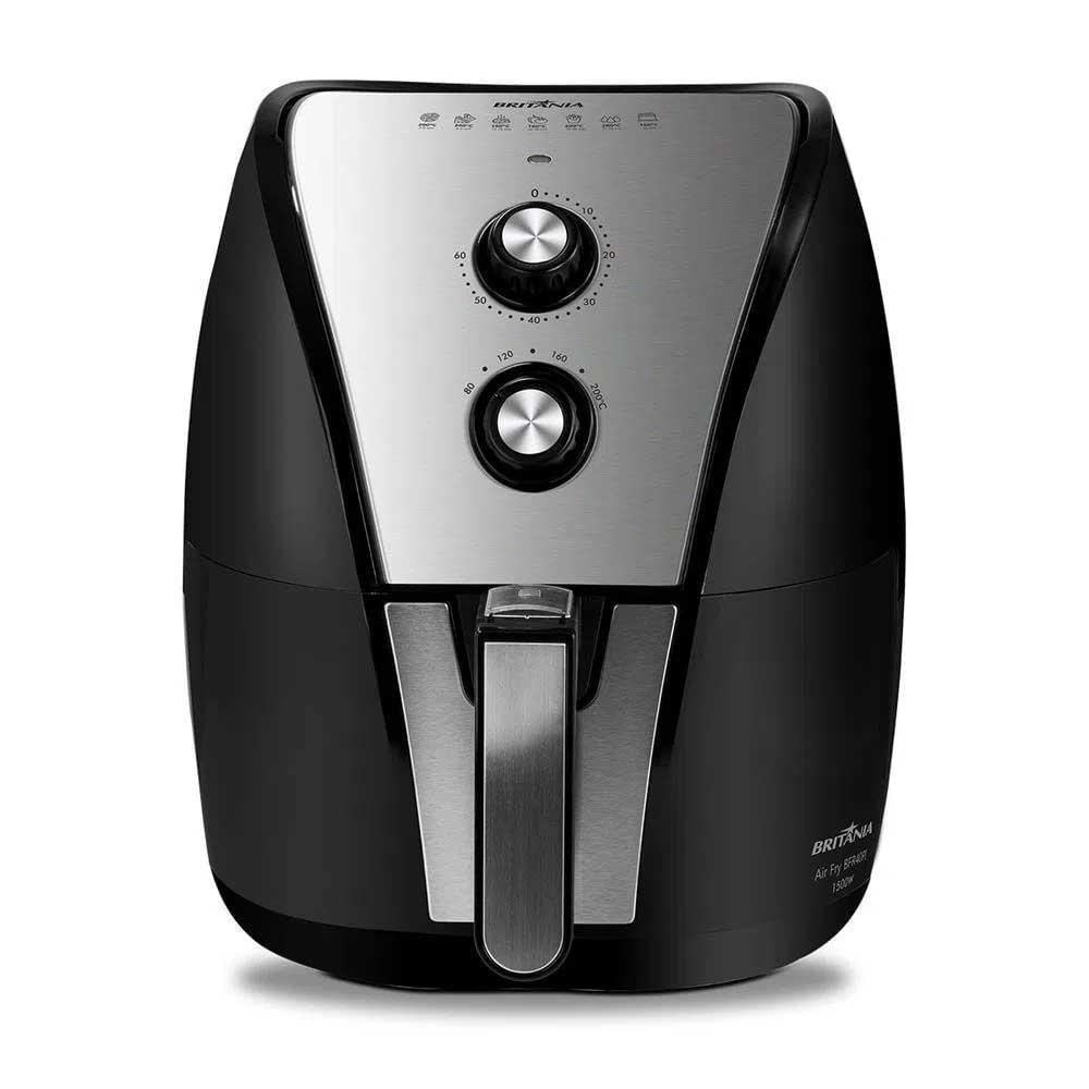 Miniatura Fritadeira Air Fryer Britânia 5 Litros 1500W Bfr40Pi 220V