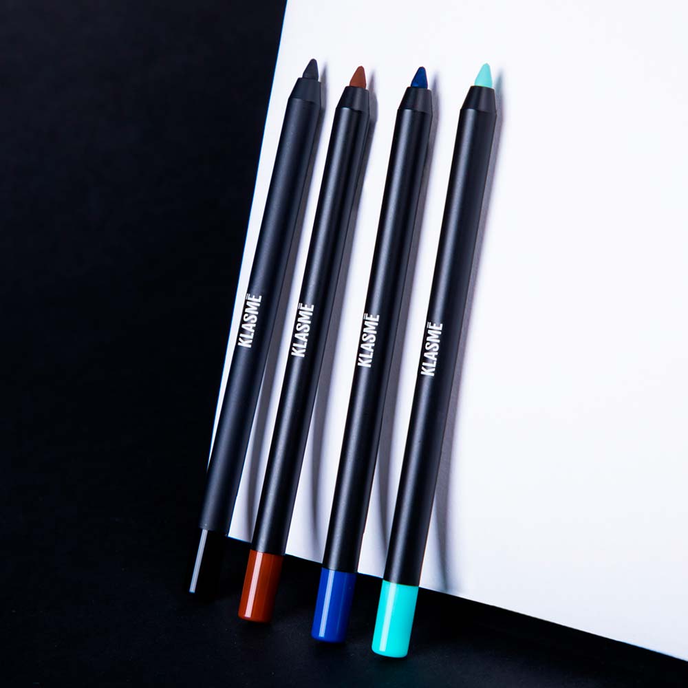 Miniatura Lápis Delineador em Gel Klasme Eyeliner Pincel Azul