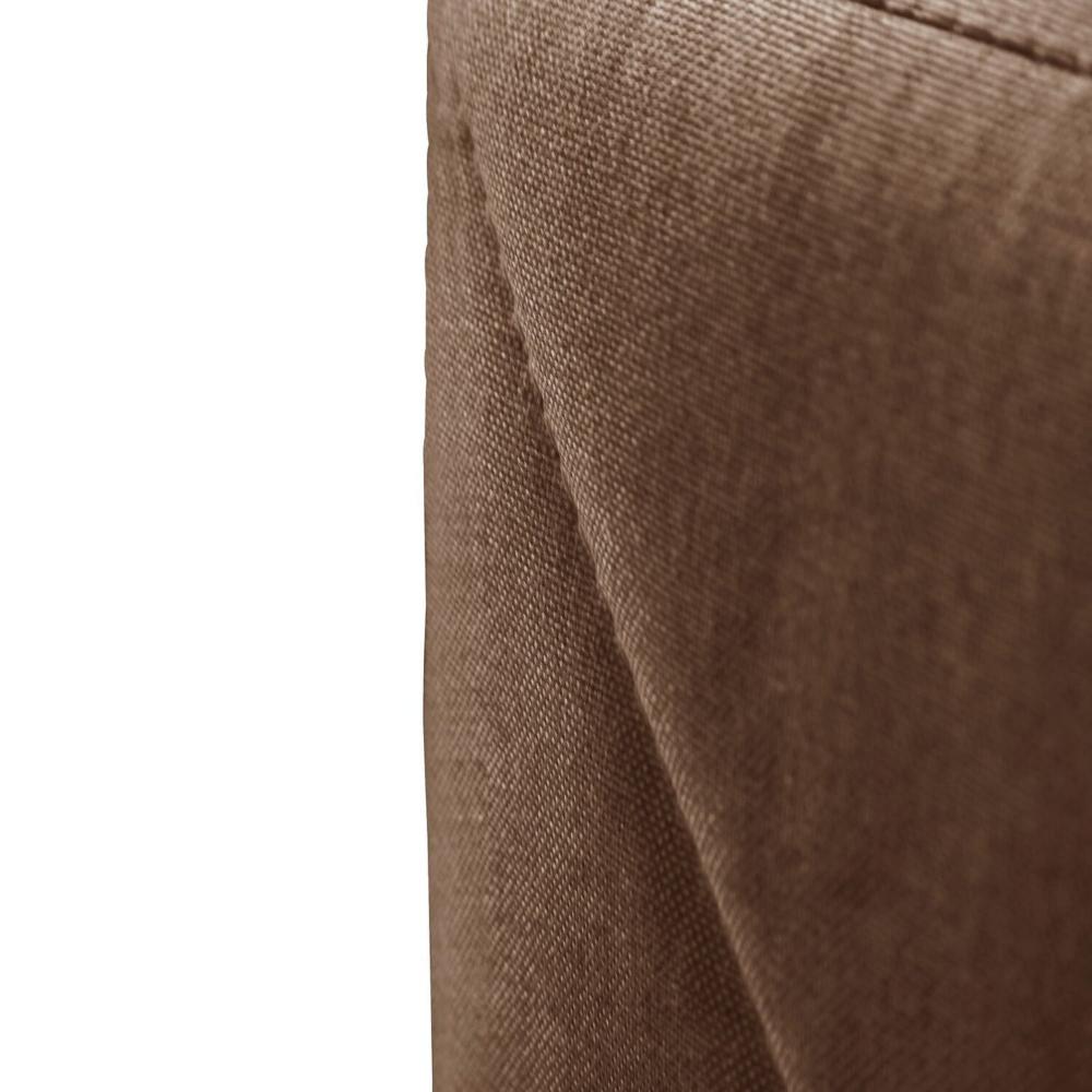 Sofá Roma 3 Lugares Bouclê 2,40cm X 90cm X 85cm Marrom