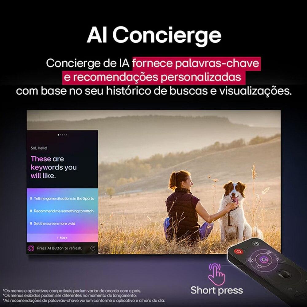 Smart TV LG 60 Polegadas UHD AI 4K UA85 2025