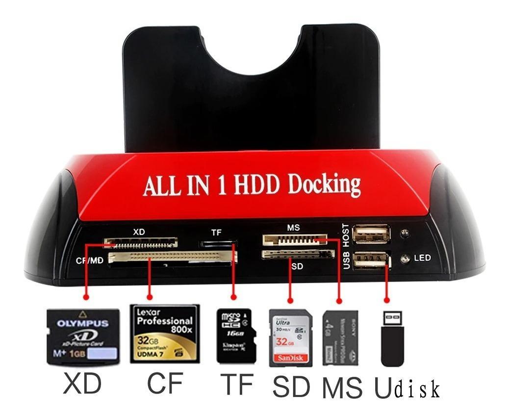 Miniatura Dock Station Para 2 Hd Sata 2,5'' E 3,5'' Usb E-Sata Usb 2.0