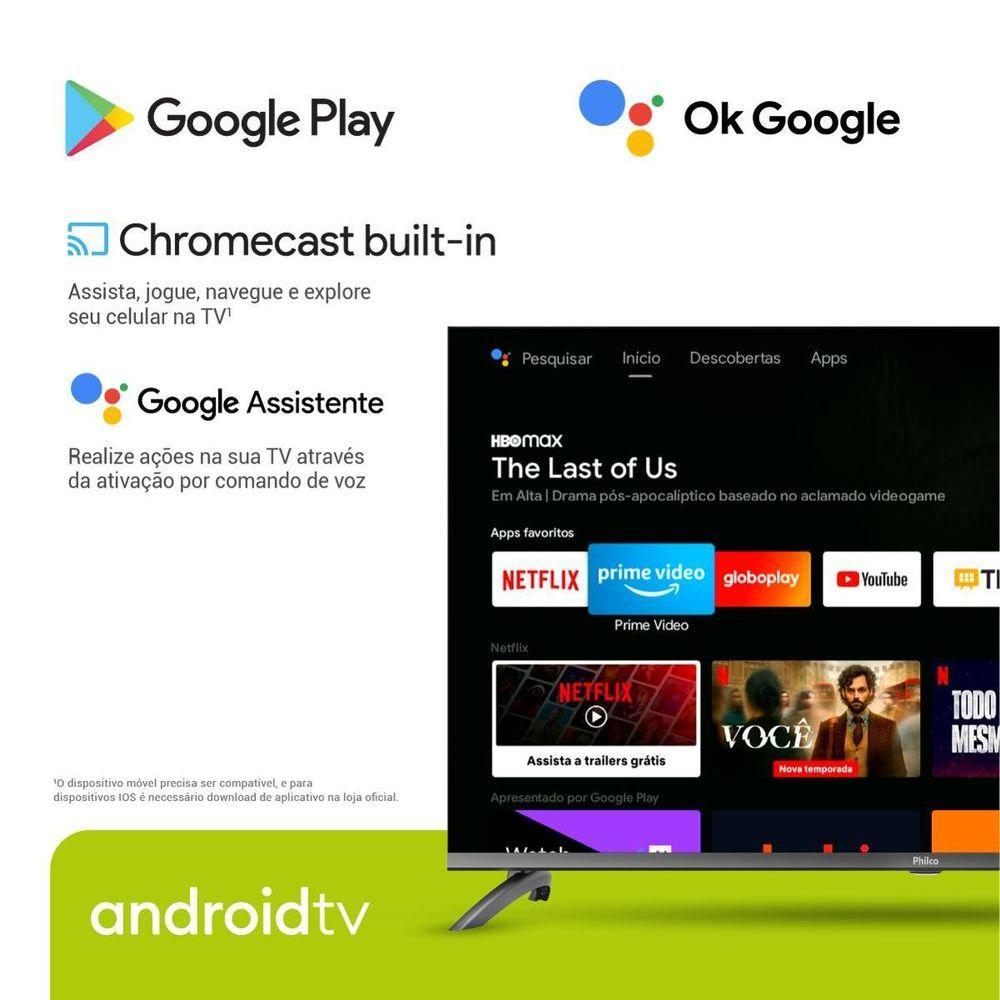 Miniatura Smart TV 39\\\" Philco LED Android Borda Infinita PTV39M9GACGB Bivolt